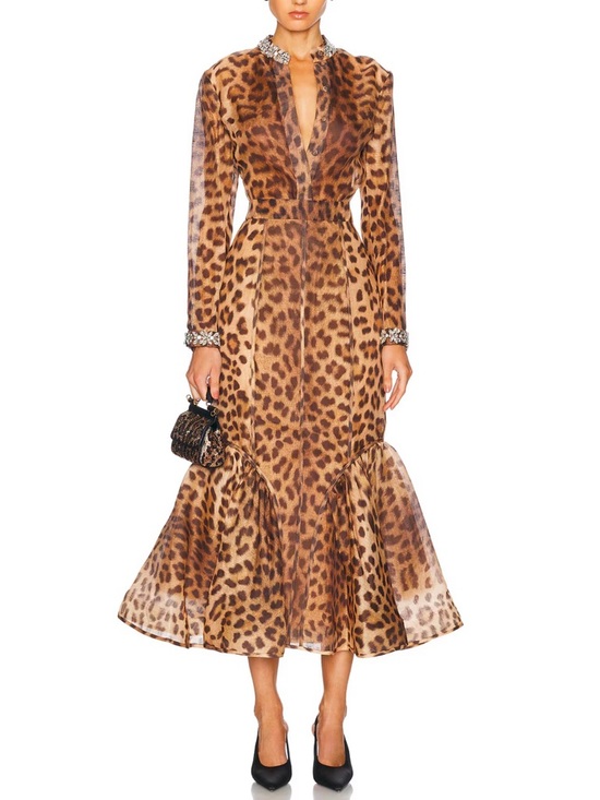 Zimmermann Dresses & Skirts - Zimmermann Leopard-Print Midi skirt